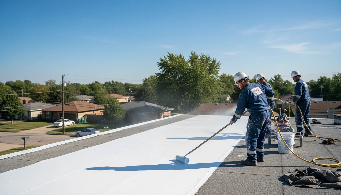 Commercial roof coating in Inez, TX near me